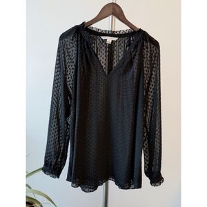 Diane von Furstenberg Black Blouse